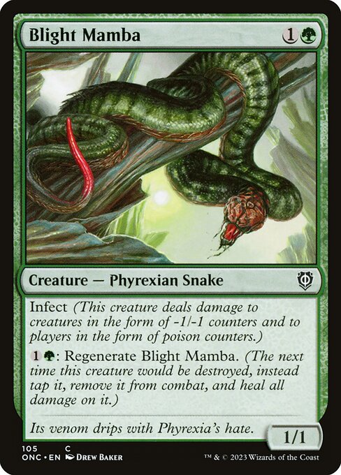 Blight Mamba (105) [Phyrexia: All Will Be One Commander]