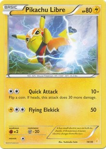 Pikachu Libre (14 - Non-Holo) (14/30) [XY Trainer Kit Pikachu Libre and Suicune]