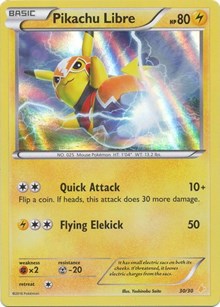 Pikachu Libre (30 - Holo) (30/30) [XY Trainer Kit Pikachu Libre and Suicune]