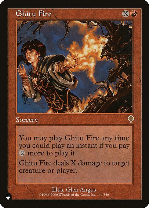 Ghitu Fire (INV-144) [The List]