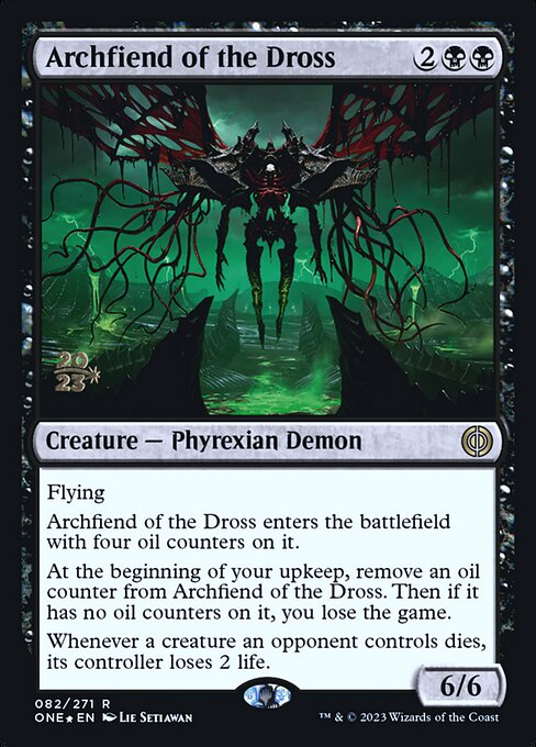 Archfiend of the Dross (82s) [Phyrexia: All Will Be One Promos]