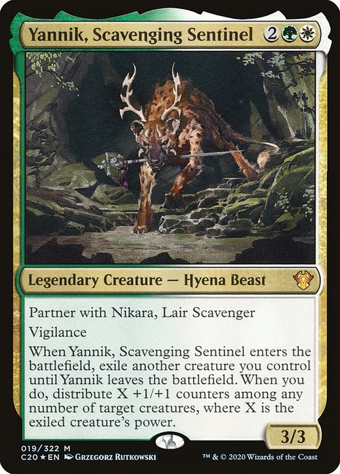Yannik, Scavenging Sentinel (19) [Commander 2020]