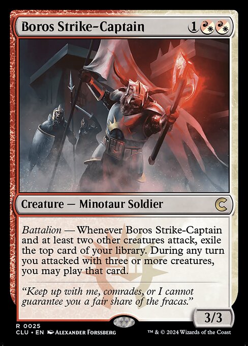 Boros Strike-Captain (25) [Ravnica: Clue Edition]