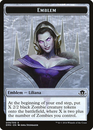 Emblem - Liliana, the Last Hope (9) [Eldritch Moon]