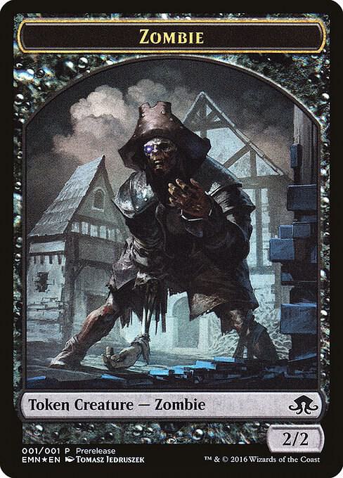 Zombie Token (Double-Sided) (1 // 1) [Prerelease Cards]