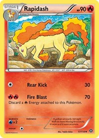 Rapidash (17/114) [XY Steam Siege]
