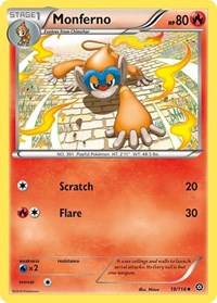 Monferno (19/114) [XY Steam Siege]