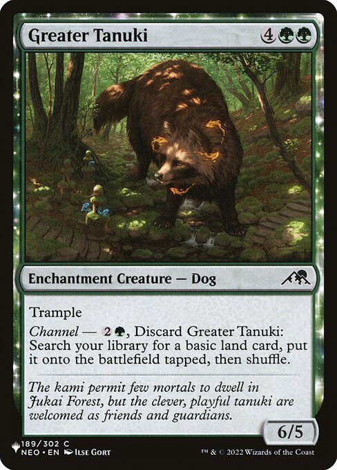 Greater Tanuki (NEO-189) [The List]