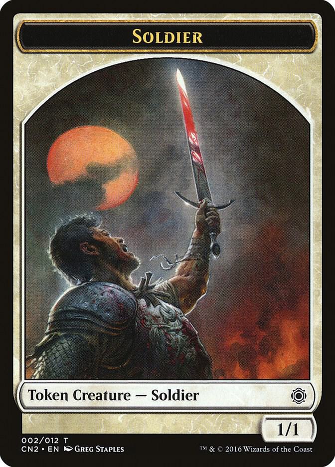 Soldier Token (002) [Conspiracy: Take the Crown]