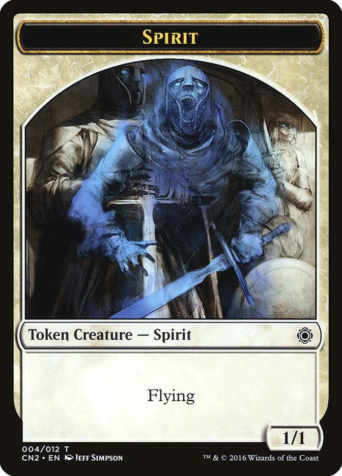 Spirit Token (4) [Conspiracy: Take the Crown]