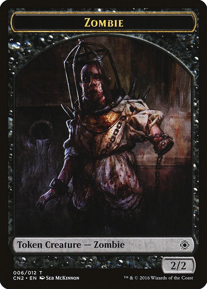 Zombie Token (6) [Conspiracy: Take the Crown]