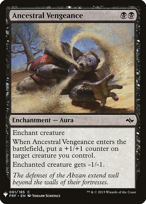 Ancestral Vengeance (FRF-61) [The List]