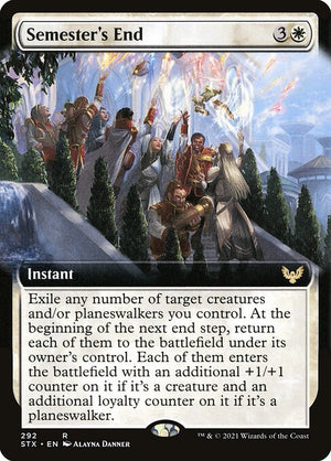 Semester's End (292) [Strixhaven: School of Mages] [Extended Art]