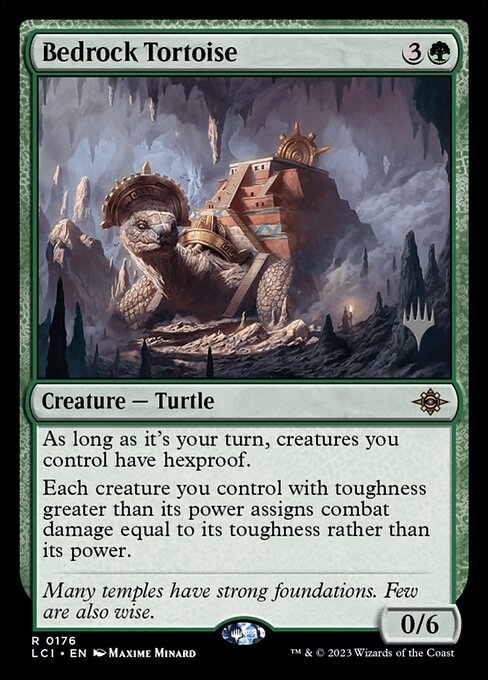 Bedrock Tortoise (176p) [The Lost Caverns of Ixalan Promos]