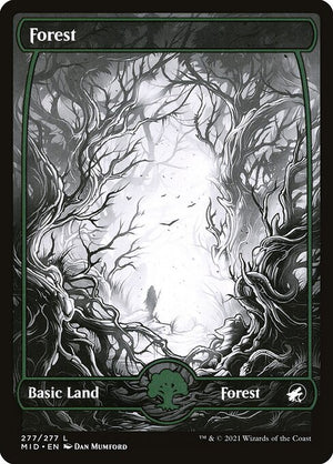 Forest (277) [Innistrad: Midnight Hunt] [Full Art, Showcase]