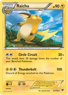 Raichu - 43/146 (Battle Arena Deck Exclusive) (043/146) [Deck Exclusives]