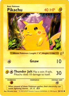 Pikachu - 58/102 (E3 Stamped with Red Cheeks) (058/102) [Miscellaneous Cards and Products]