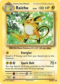 Raichu (36/108) [XY Evolutions]