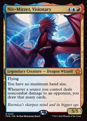 Niv-Mizzet, Visionary (123p) [Foundations Promos]