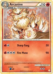 Arcanine - 1/123 (HeartGold & SoulSilver) (001/123) [Deck Exclusives]