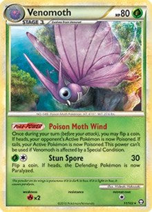 Venomoth - 11/102 (HGSS Triumphant) (011/102) [Deck Exclusives]