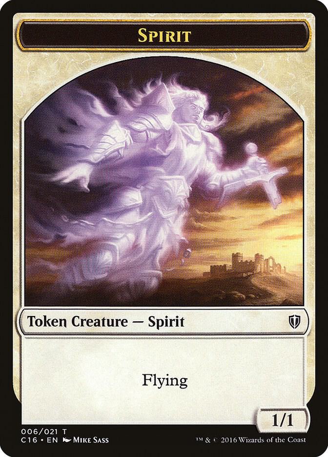 Spirit (006) // Bird (002) Double-Sided Token (6 // 2) [Commander 2016]
