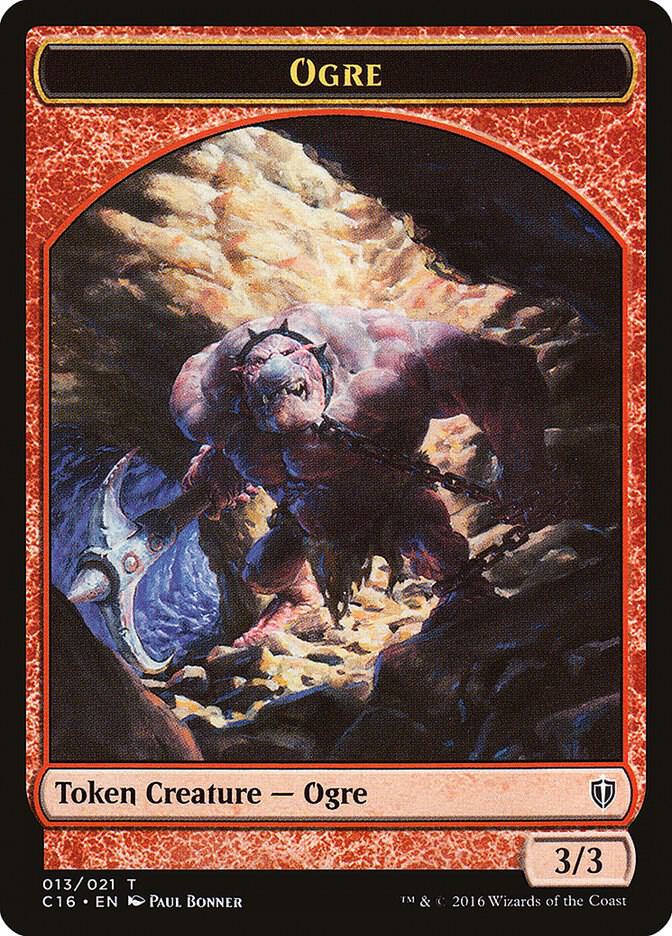 Ogre // Bird (007) Double-Sided Token (13 // 7) [Commander 2016]