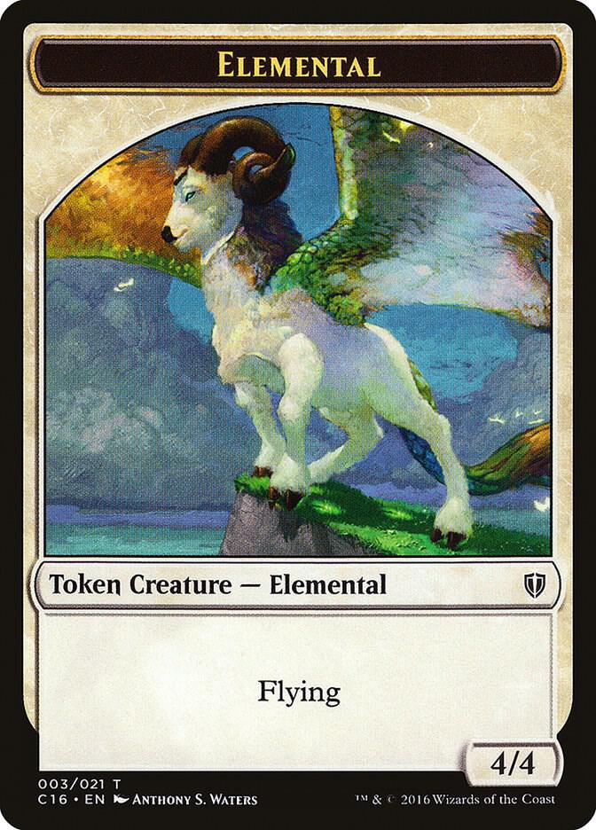 Elemental // Soldier Double-Sided Token (3 // 5) [Commander 2016]