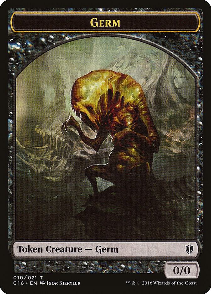 Germ // Spirit (006) Double-Sided Token (10 // 6) [Commander 2016]