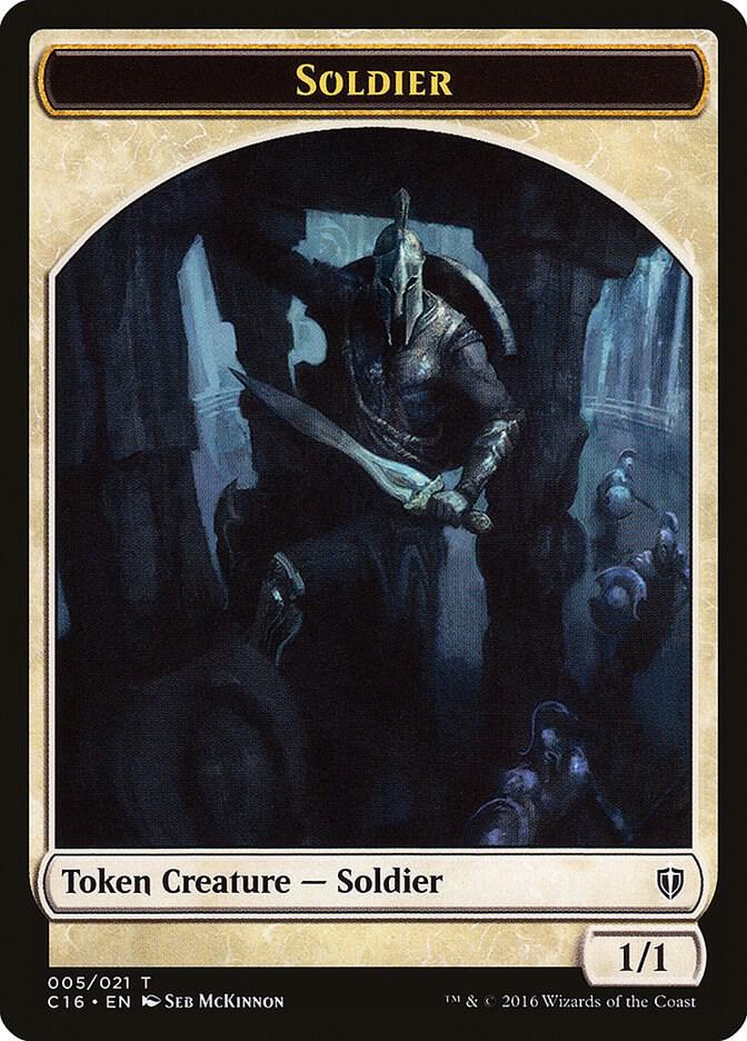 Soldier // Squid Double-Sided Token (5 // 8) [Commander 2016]