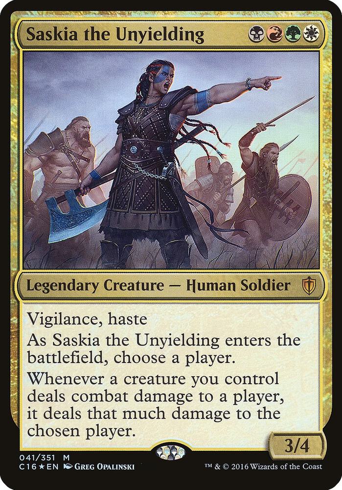Saskia the Unyielding (Commander 2016) (41) [Oversize Cards]
