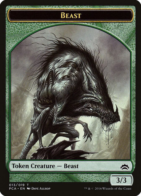 Beast // Saproling Double-Sided Token (13 // 19) [Planechase Anthology]