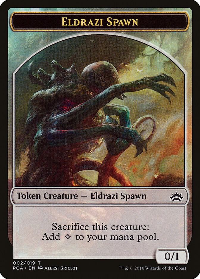 Eldrazi Spawn (002) // Eldrazi Double-Sided Token (2 // 1) [Planechase Anthology]