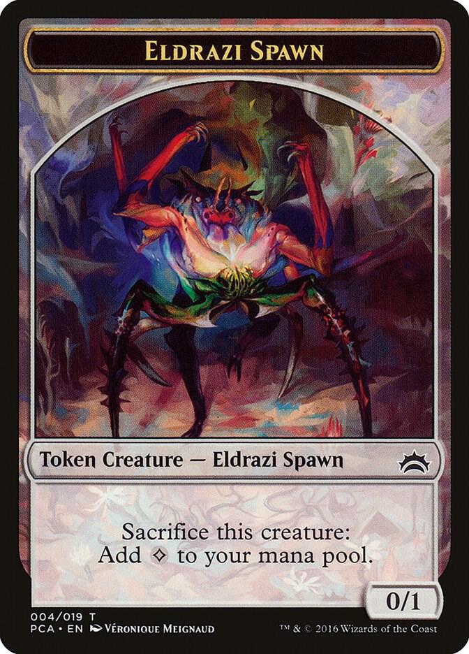 Eldrazi Spawn (004) // Eldrazi Double-Sided Token (4 // 1) [Planechase Anthology]