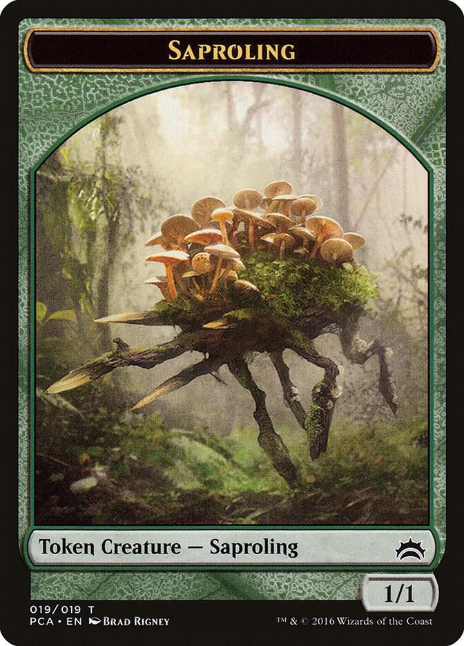 Saproling // Goblin Double-Sided Token (19 // 11) [Planechase Anthology]