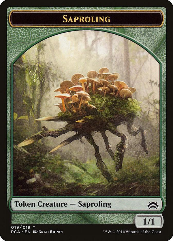 Saproling // Goblin Double-Sided Token (19 // 11) [Planechase Anthology]