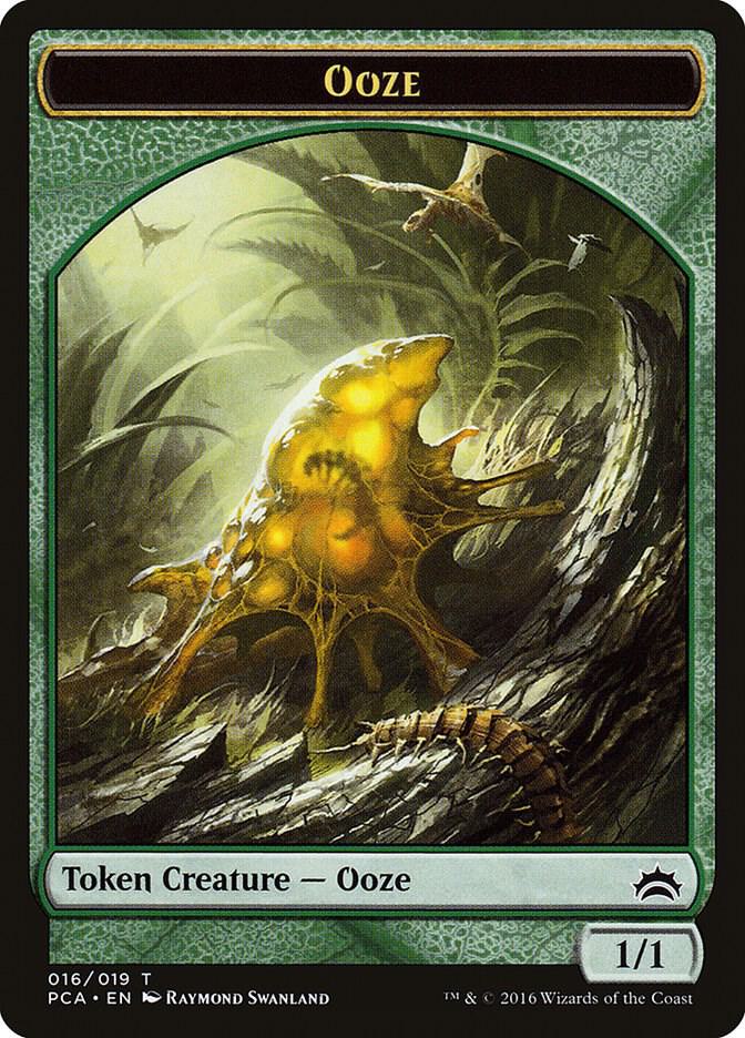 Ooze (016) // Ooze (017) Double-Sided Token (16 // 17) [Planechase Anthology]