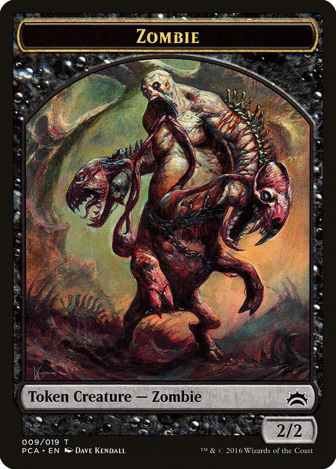 Zombie // Hellion Double-Sided Token (9 // 12) [Planechase Anthology]