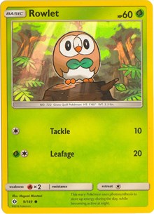 Rowlet - 9/149 (Water Web Holo) (009/149) [Miscellaneous Cards and Products]