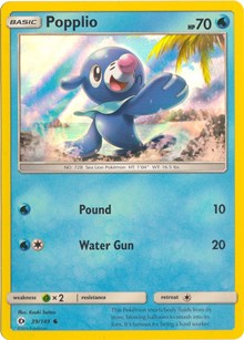 Popplio - 39/149 (Water Web Holo) (039/149) [Miscellaneous Cards and Products]