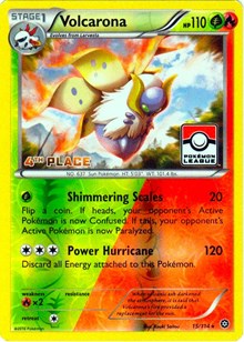 Volcarona - 15/114 (Pokemon League) [4th Place] (015/114) [League and Championship Cards]