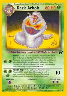 Dark Arbok [W Stamped] (19/82) [WoTC Promo]