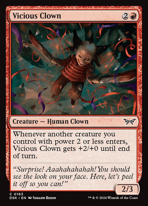 Vicious Clown (163) [Duskmourn: House of Horror]
