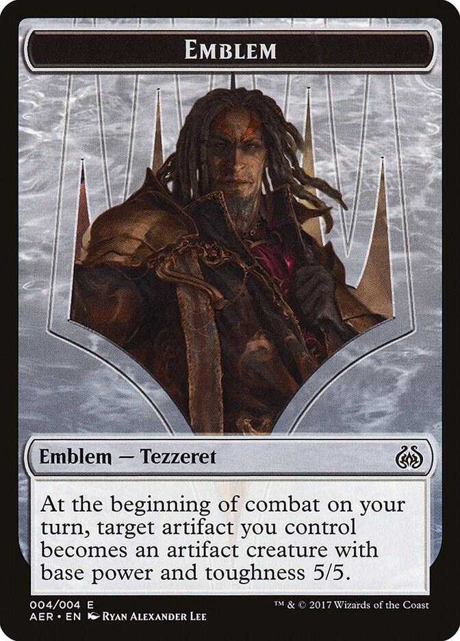 Emblem - Tezzeret the Schemer (4) [Aether Revolt]