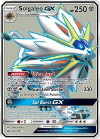 Solgaleo GX (Full Art) (143/149) [SM Base Set]