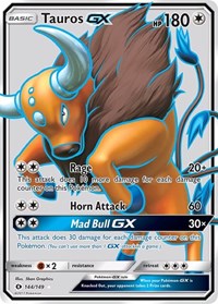 Tauros GX (Full Art) (144/149) [SM Base Set]