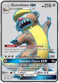 Gumshoos GX (Full Art) (145/149) [SM Base Set]