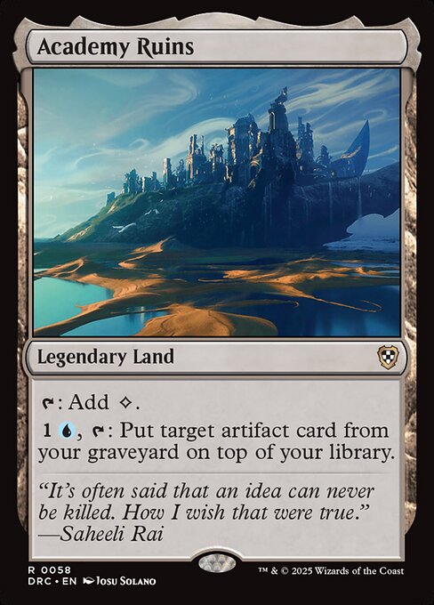 Academy Ruins (58) [Aetherdrift Commander]