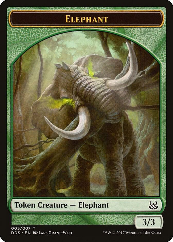 Elephant Token (5) [Duel Decks: Mind vs. Might]