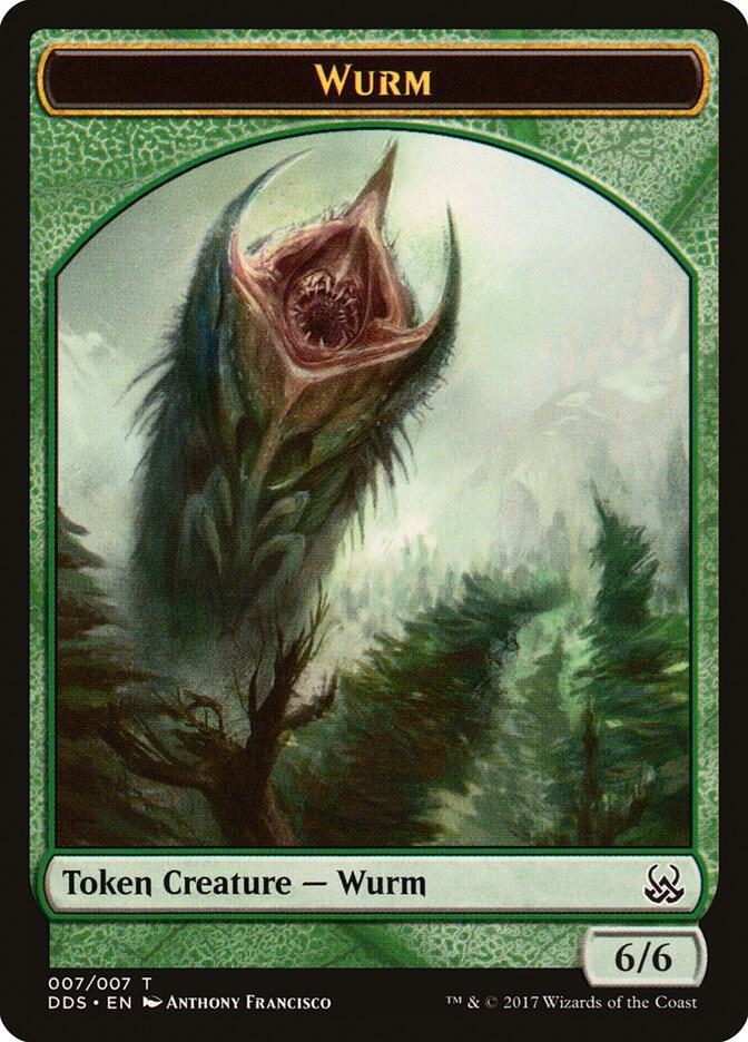 Wurm Token (7) [Duel Decks: Mind vs. Might]